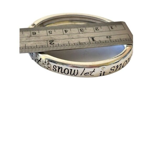 Brighton silver plated B jolly snowman frosty pendant necklace and Cuff Bracelet - Picture 6 of 12